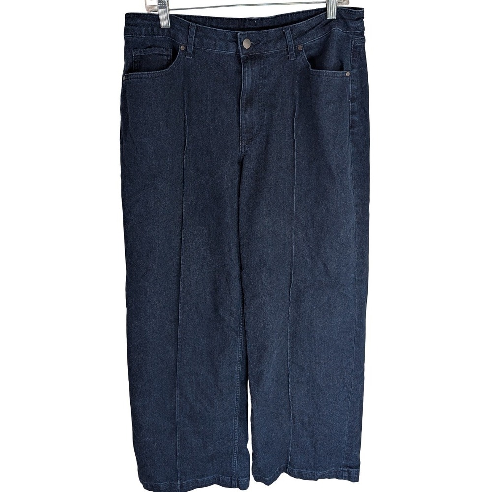 Beautiful by Lawrence Zarian Deluxe Denim Weekender Jeans Womens 14 Dark Rinse